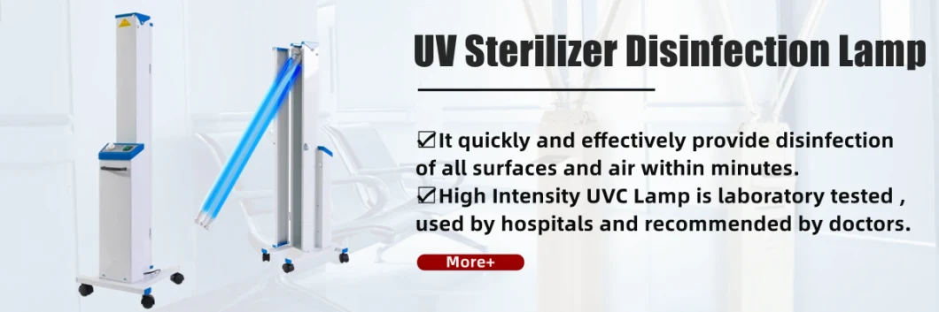 UV Lamp Light Air Sterilizer UV Sterilizer Disinfection Trolley UVC Lamp Medical Sterilization Equipments