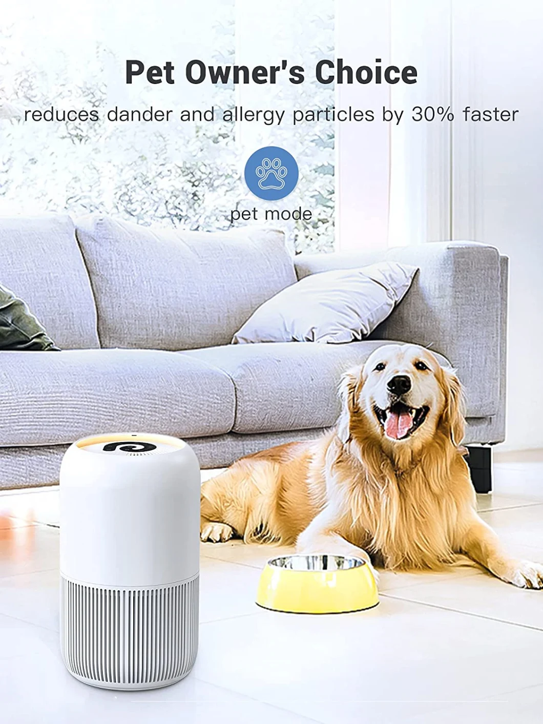 Home Portable Ture HEPA Filter Air Purifier