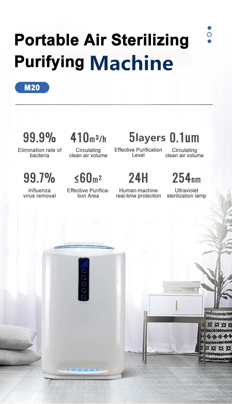 Medical UV Air Purifier Cleaner Hospital School True HEPA Filter Plasma Air Santizier Sterilizer