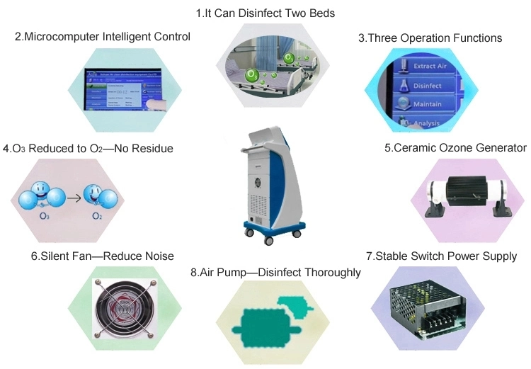 Portable Ozone Bed Unit Sterilizer Hospital Sterilizer Machine