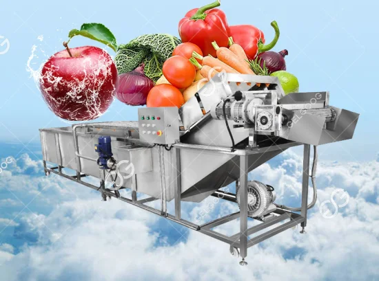 Rotary Ozon Wasser Blase Tomaten Chili Waschen Automatische Obst Blattgemüse Waschmaschine Ultraschall